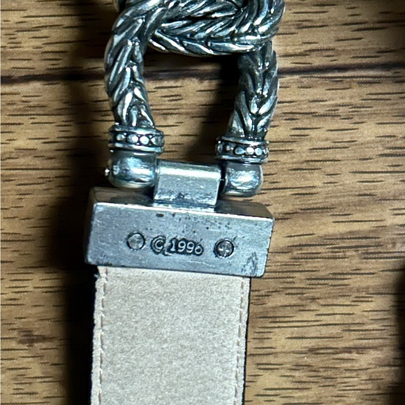 Brighton • 1996 • Medium • Brown Leather • Silver Metal Chain • Western • Belt - Picture 16 of 16